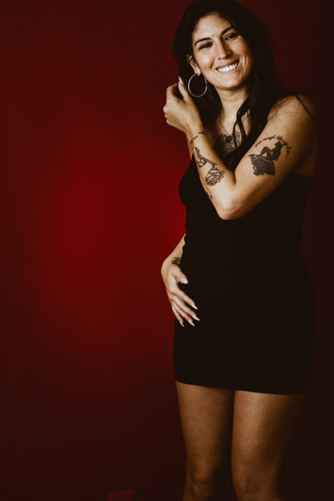 Confident woman laughing natural expression empowerment portrait St. Louis