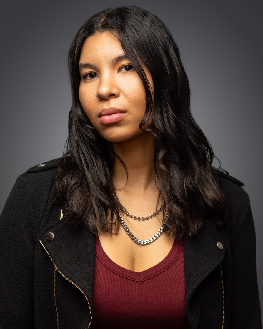 Dramatic antagonist acting headshot St. Louis Shari Photography